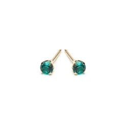Simply Whispers 14k Yellow Gold Earrings December Birthstone Fashion