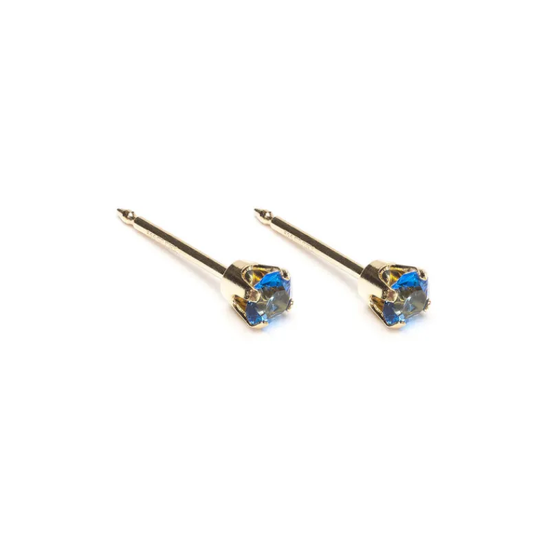 Simply Whispers 14k Yellow Gold Earrings September Birthstone Outlet