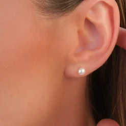 Simply Whispers 14k Yellow Gold Freshwater Pearl Stud Earrings New