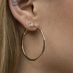 Simply Whispers Large Thin Hoop Earrings Discount