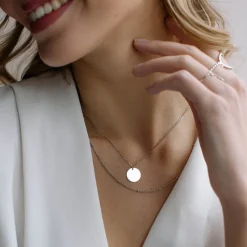 Simply Whispers Layered Coin Necklace Sale