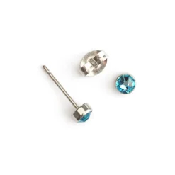 Simply Whispers Light Blue Titanium Stud Earrings Online