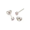 Simply Whispers Light Pink Crystal Stud Earrings Online