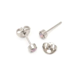 Simply Whispers Light Pink Crystal Stud Earrings Online
