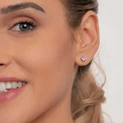 Simply Whispers Light Pink Titanium Stud Earrings Online