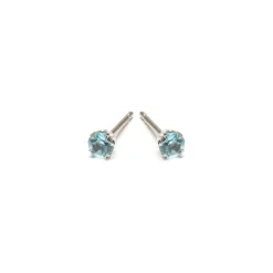 Simply Whispers March Birthstone Stainless Steel Stud Earrings Best