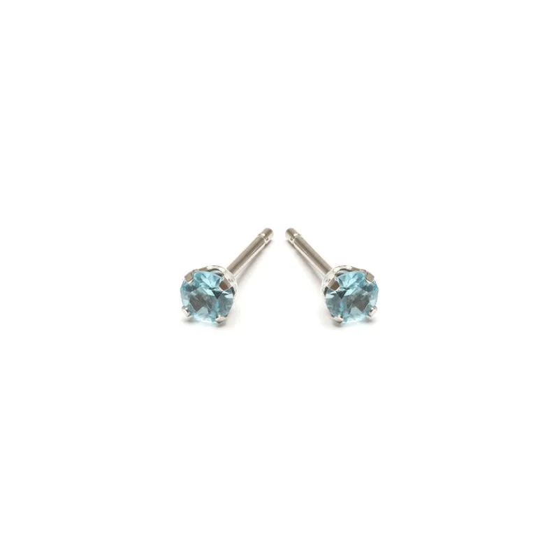 Simply Whispers March Birthstone Stainless Steel Stud Earrings Best