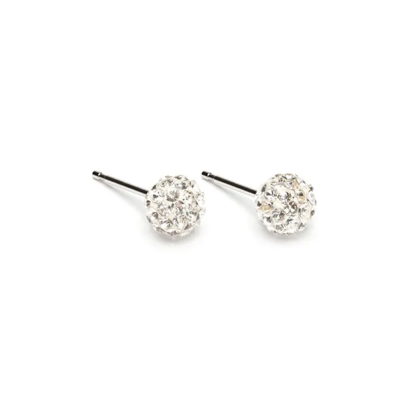 Simply Whispers Medium Crystal Pave Earrings Outlet