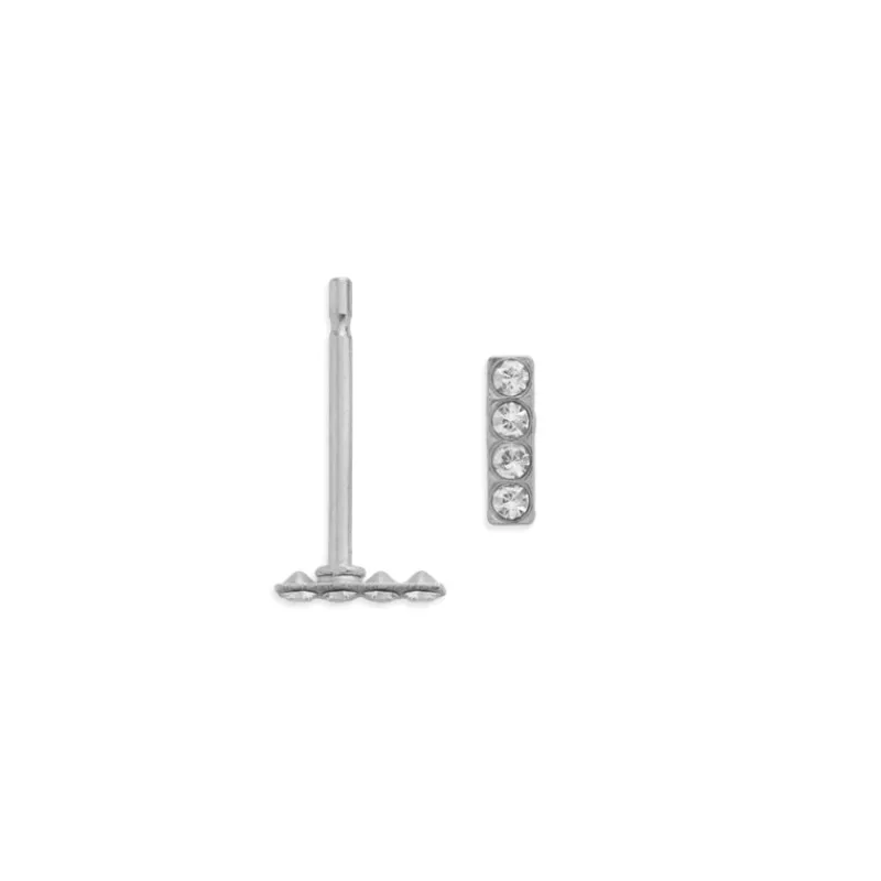 Simply Whispers Mini Bar Stud Earrings Hot