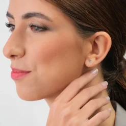 Simply Whispers Mini Circle Stud Earrings Hot