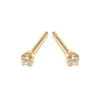 Simply Whispers Mini Crystal Stud Earrings Gold Plated Hot