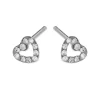 Simply Whispers Mini Heart Stud Earrings Hot