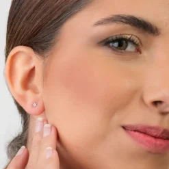 Simply Whispers Mini Pink Daisy Stud Earrings Sale
