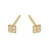 Simply Whispers Mini Square Gold Stud Earrings Best