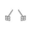 Simply Whispers Mini Square Stud Earrings Clearance