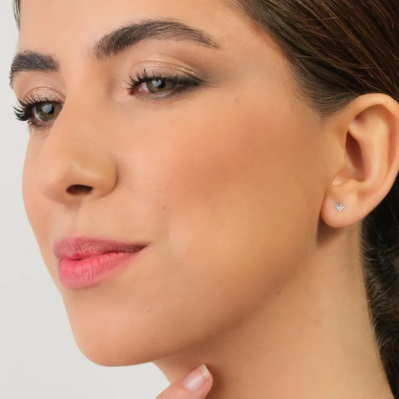 Simply Whispers Mini Square Stud Earrings Clearance