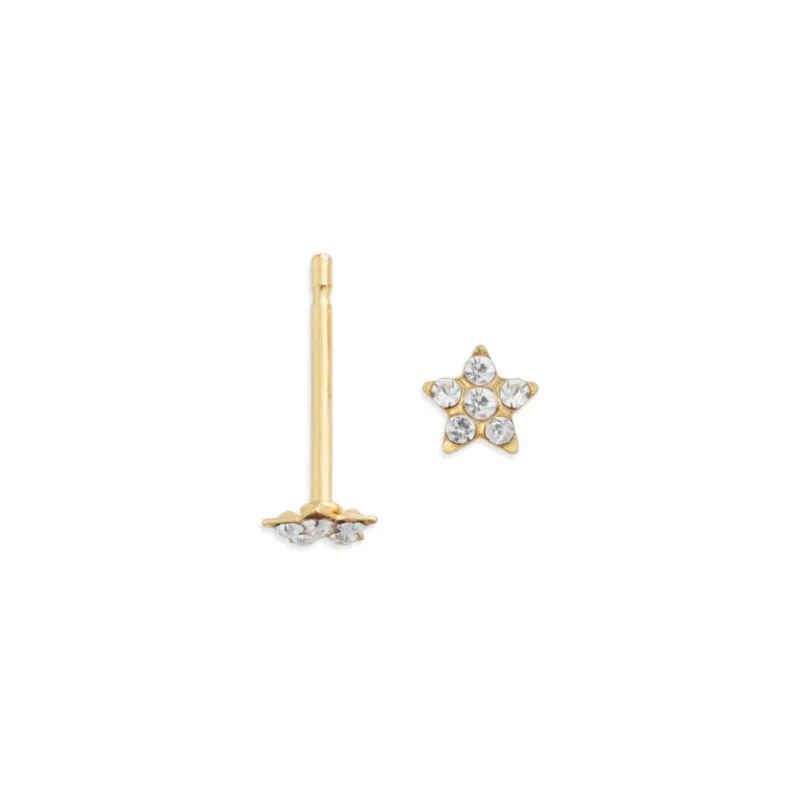 Simply Whispers Mini Star Gold Stud Earrings Sale