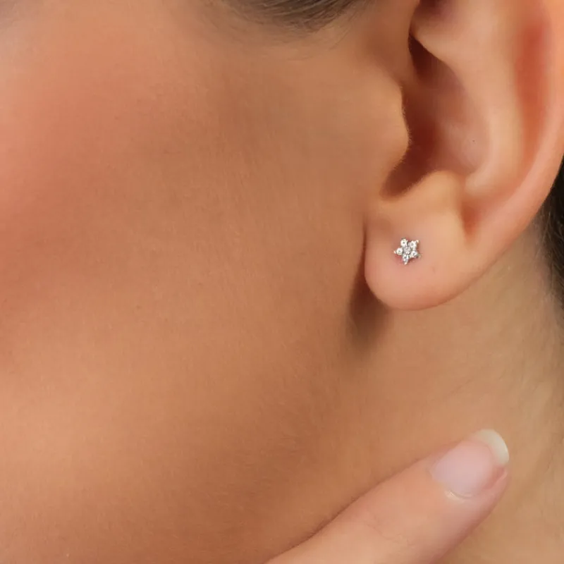 Simply Whispers Mini Star Stud Earrings Clearance
