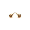 Simply Whispers November Birthstone 14k Gold Plated Earrings Discount