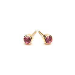 Simply Whispers October Birthstone 14k Gold Plated Earrings Sale