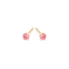 Simply Whispers October Birthstone 14k Gold Plated Stud Earrings Sale