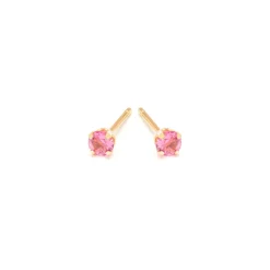 Simply Whispers October Birthstone 14k Gold Plated Stud Earrings Sale