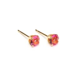 Simply Whispers October Birthstone 5mm Earrings Fashion