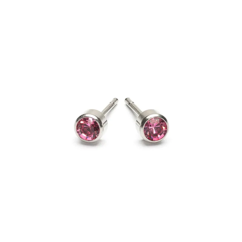 Simply Whispers October Birthstone Stainless Steel Earrings Outlet