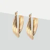 Simply Whispers Oval Gold Hoop Earrings Hot