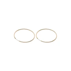 Simply Whispers Oversized Gold Endless Hoop Earrings Clearance