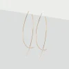 Simply Whispers Oversized Oval Gold Hoop Earrings Best