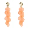 Simply Whispers Peach Begonia Dangle Earrings Discount