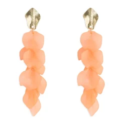 Simply Whispers Peach Begonia Dangle Earrings Discount