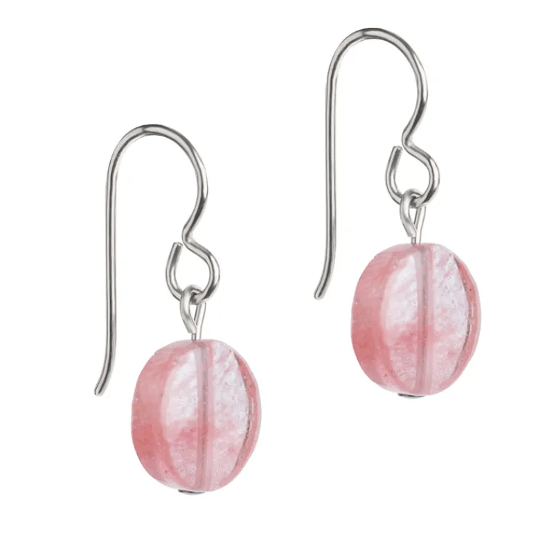 Simply Whispers Peach Titanium French Hook Earrings Hot