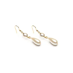 Simply Whispers Pearl Drop Crystal Earrings Best