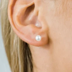 Simply Whispers Pearl Stud Earrings 5mm Gold Plated Best