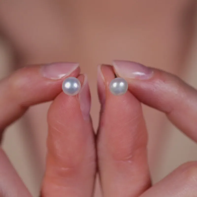 Simply Whispers Pearl Titanium Stud Earrings Outlet