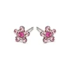 Simply Whispers Pink & Fuchsia Daisy Earrings Fashion