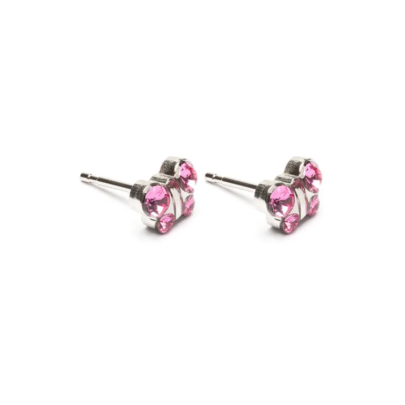 Simply Whispers Pink Crystal Butterfly Earrings Sale