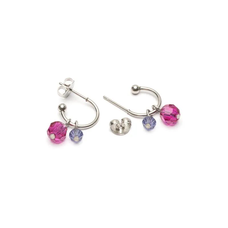 Simply Whispers Purple Beads Hoop Earrings Best