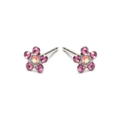 Simply Whispers Rainbow & Pink Daisy Earrings Sale