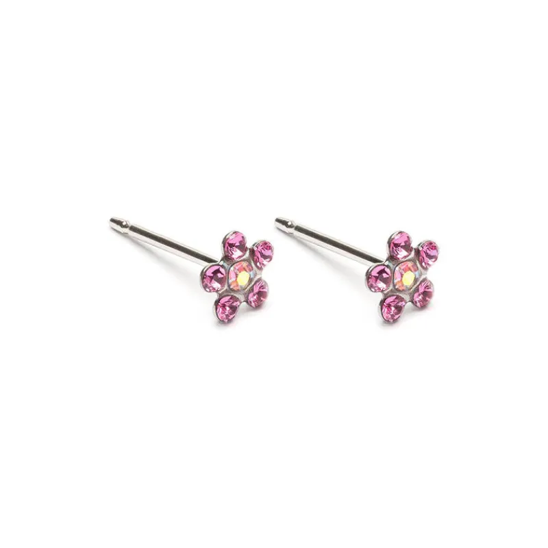 Simply Whispers Rainbow & Pink Daisy Earrings Sale