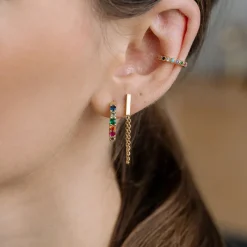 Simply Whispers Rainbow Crystal Ear Cuff Clearance