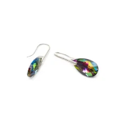 Simply Whispers Rainbow Crystal French Hook Earrings New