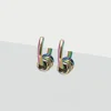 Simply Whispers Rainbow Medium Clip-On Earrings New