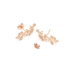 Simply Whispers Rose Gold Butterfly Crystal Ear Climber Discount