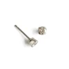 Simply Whispers Round Crystal 4mm Stud Earrings Outlet