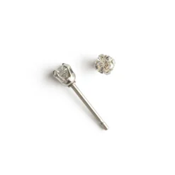Simply Whispers Round Crystal 3mm Stud Earrings Clearance