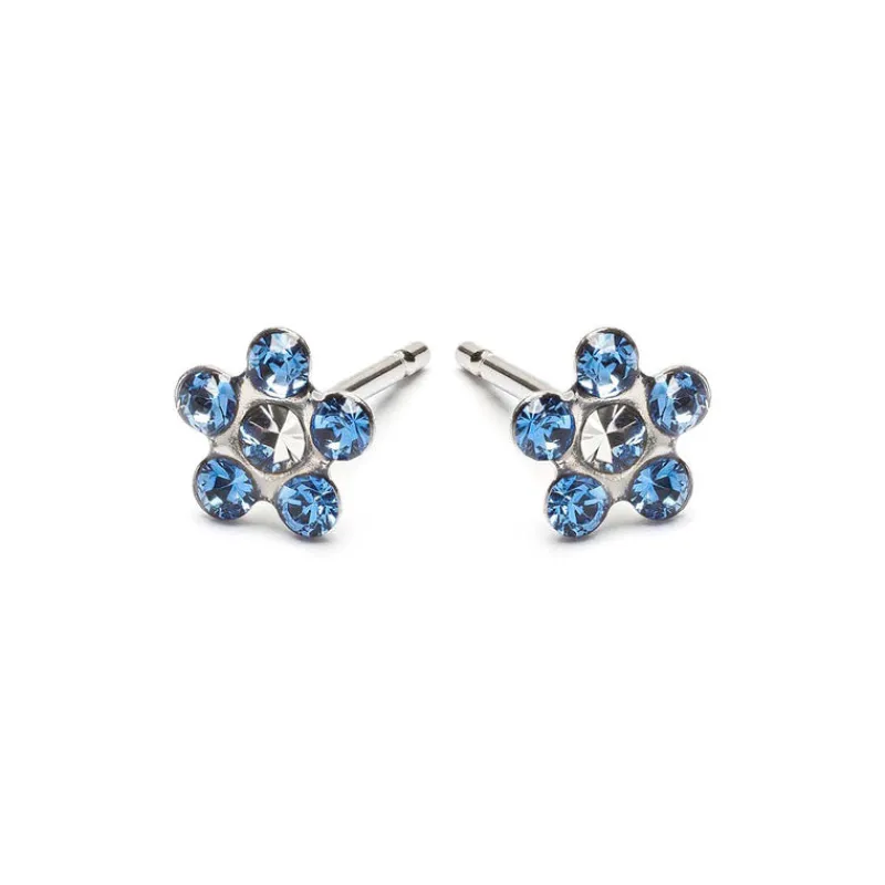 Simply Whispers Sapphire Daisy Earrings Outlet