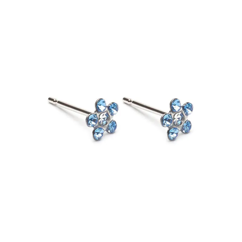 Simply Whispers Sapphire Daisy Earrings Outlet